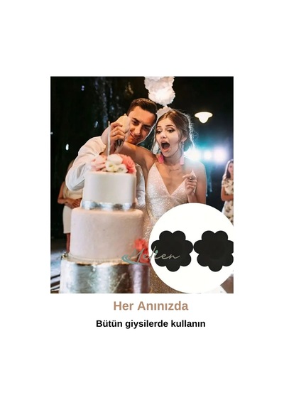 10 Adet Kadın Erkek Siyah Göğüs Meme Ucu Kapatıcı Koruyucu Gizleyici Sütyensiz Pedi Bez Bandı Çanta