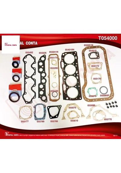 Motor Takım Conta Skt Keçeli Tipo-uno 1.4 Royal Conta