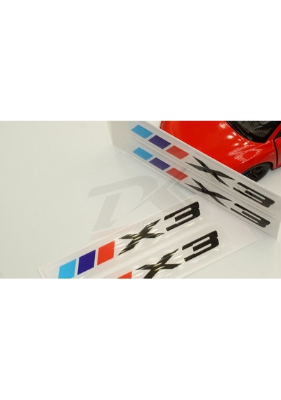Bmw X3 Logo 3M 3D Damla Silikon Torpido Bagaj Çamurluk Logo Amble