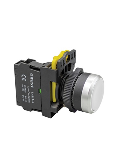 Gwest A5 - 31 22mm Yaylı Buton 1no Beyaz 10 Adet