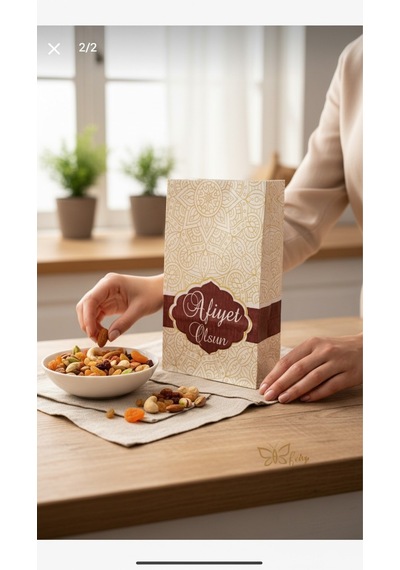 Kahve Kuruyemiş Bakliyat Dipli Kese Kagıdı - 12,5 X 7 X 29 - 1000 Gr 250 Adet