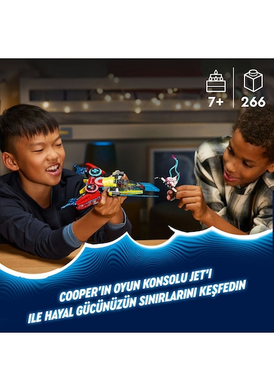 LEGO® DREAMZzz™ Cooper’ın Oyun Kumandası Jeti 71489 - 7 Yaş ve Üzeri Çocuklar için Yaratıcı Oyuncak Yapım Seti (266 Parça)