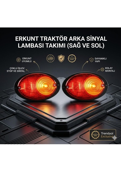 Erkunt Traktör Sağ - Sol Arka Sinyal Lambası