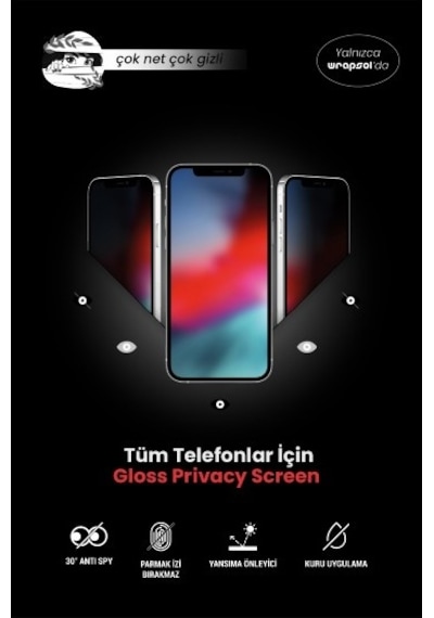 Google Pixel 8 Parlak Hayalet Gizli Ekran Koruyucu Privacy Film
