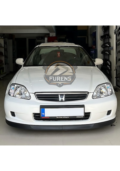 Honda Civic İes 1996-2001 Uyumlu H Lip Esnek Ön Lip 2 Parça Karlık Ön Ek Tampon Altı Dill