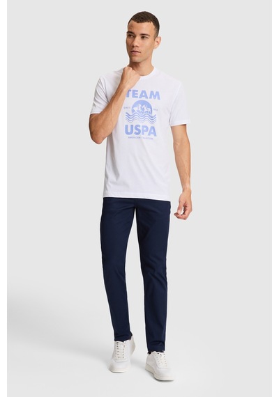 U.s. Polo Assn. Erkek Beyaz Tişört 50322498-vr013
