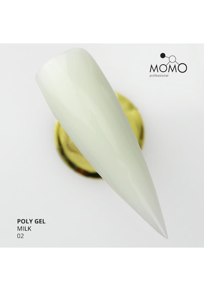 Momo Professional Protez Tırnak İçin Poly Gel Poli Jel No.02 Süt Beyazı 30 Gr