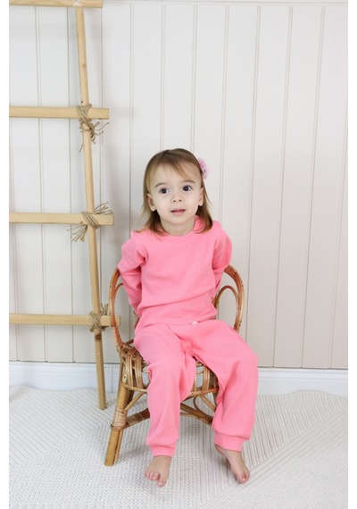 MiaBaby Kaşkorse Mevsimlik Pijama Takım Pembe