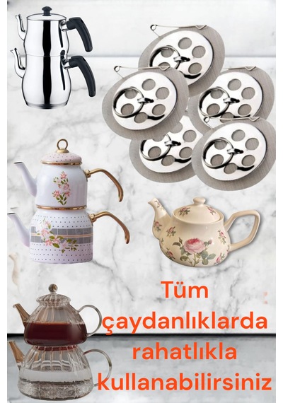 Çay Süzgeç / Demlik İçi Süzgeçi Çaydanlık İçi Sök Tak
