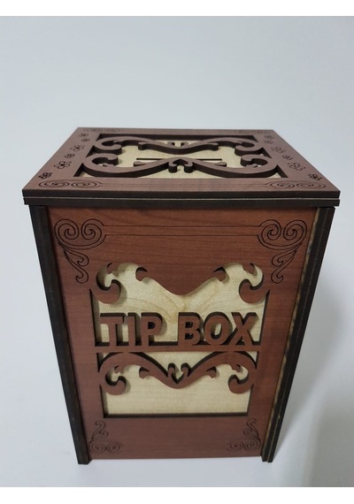 Tip Box Tip Kutusu Anahtarlı Kilitli Hediye Bahşiş Kutusu Kumbara