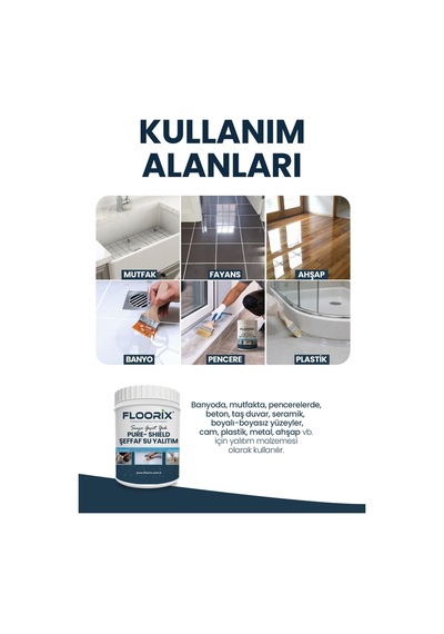 Floorix Şeffaf Su Yalıtımı 1kg + 1kg