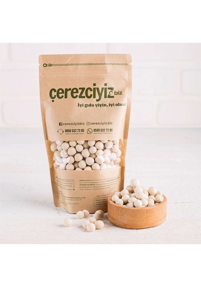 Çerezciyiz Biz Kaplamalı Beyaz Kıtır Leblebi 1 KG