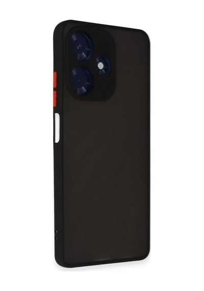 Herşeytrend İnfinix Hot 30 4g Kılıf Montreal Silikon Kapak - Siyah Çok Renkli Diğer