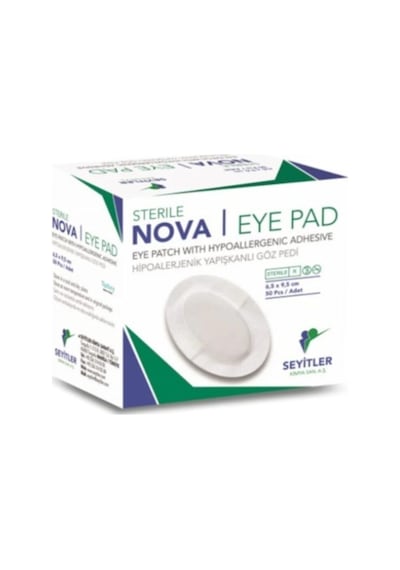Nova Ped Yetişkin Göz Kapama Bandı Göz Pedi 6.5 x 9.5 CM 50 Adet