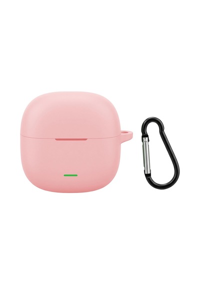 Redmi Buds 8 Active Uyumlu Kılıf Askılı Mat Silikon Ürün Kulaklık Değildir Pembe