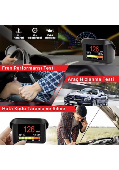 Ancel A202 Dijital Araç Bilgisayarı Ve Obd2 Göstergesi