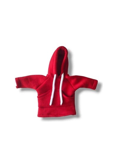 Vites Kılıfı Uyumlu Kapşonlu Sweatshirt Vitese Geçmeli Vites Topuzu Kılıfı Kırmızı