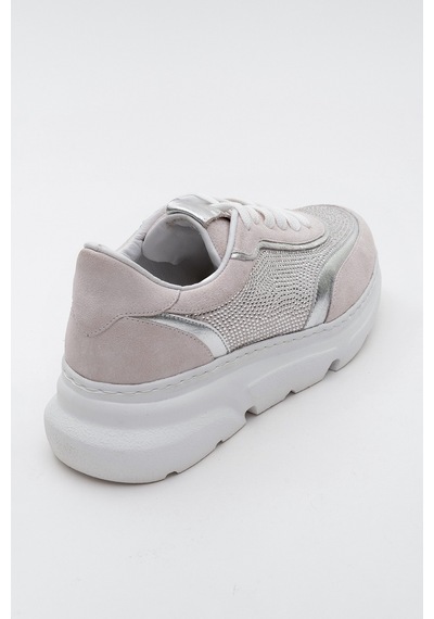 Luvishoes Luvi Shoes Pablo Beyaz Süet Gümüş Taşlı Hakiki Deri Kalın Tabanlı Kadın Spor Ayakkabı Beyaz Luvishoes Luvi Shoes Pablo Beyaz Süet Gümüş Taşlı Hakiki Deri Kalın Tabanlı Kadın Spor Ayakkabı Beyaz