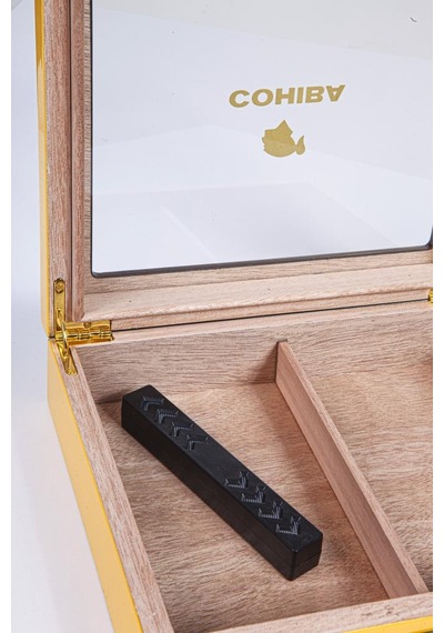 Cohiba Sarı Nokta Desenli Humidor Puro Kutusu