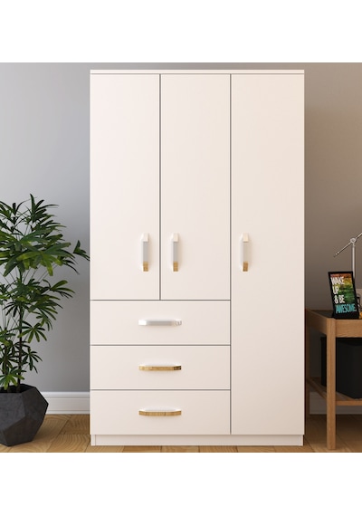 Metalia Gm 303 Ece Lüx 3 Kapılı 3 Çekmeceli Gardrop Metalia Gm 303 Ece Lüx 3 Kapılı 3 Çekmeceli Gardrop