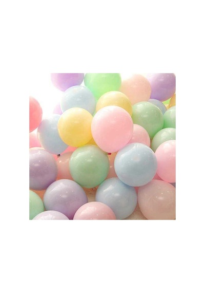 Makaron Karışık Balon 100 Adet Mavi