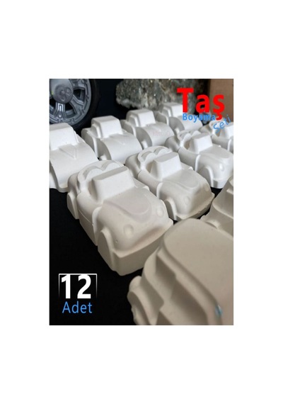 3d Arabalar Taş Boyama Seti 12 Adet Sağlam Taş Tozu Araçlar Sanat