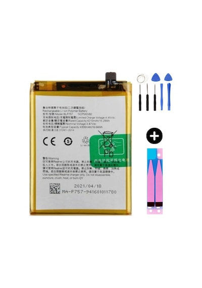Realme 6i Blp757 Uyumlu A Kalite Batarya Pil + Montaj Seti