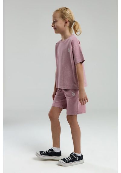 U.s. Polo Assn. Kız Çocuk Pembe Bermuda Takım Us2089 Gül Kurusu U.s. Polo Assn. Kız Çocuk Pembe Bermuda Takım Us2089 Gül Kurusu