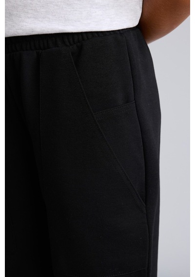 Defacto Yama Cepli Lastikli Jogger Fıt Eşofman Altı Kız Çocuk I2268a826aubk61 Siyah-bk61