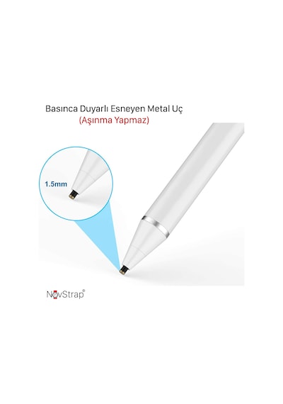 NovStrap Huawei Mediapad T3/T5/T8/T10/T10S/Matepad Uyumlu Active Stylus Dokunmatik Tablet Kalemi