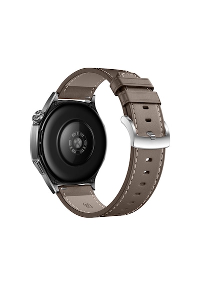 Huawei Watch Gt3 Pro Gt3 Gt2 46mm İle Uyumlu Dikiş Desenli Deri Metal Tokalı Akıllı Saat Kordonu