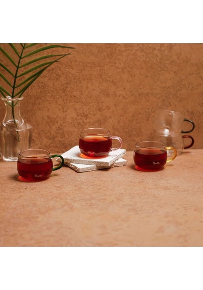 Cozy 6 Parça Cam Kupa 150 Ml Beyaz - Çok Renkli