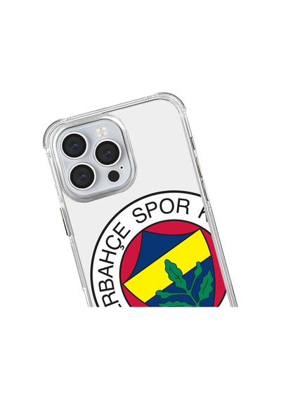 İphone 15 Uyumlu Fenerbahçe Büyük Logo Şeffaf Lisanslı Telefon Kılıfı