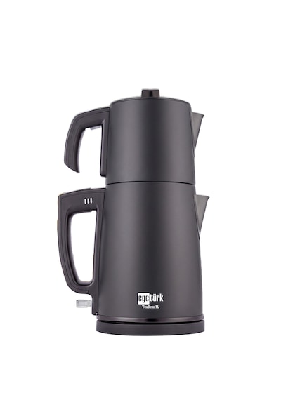 Teadem Xl Elektrikli Çay Makinesi Çaycı 2000w 1.7l Kettle 1.4l Xl Demlik 304 Paslanmaz Çelik Siyah