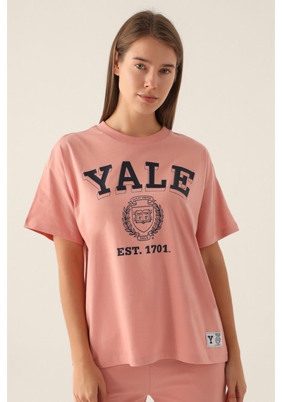 Yale Comfortable Pembe Kadın T-shirt 5274-42819 Pembe