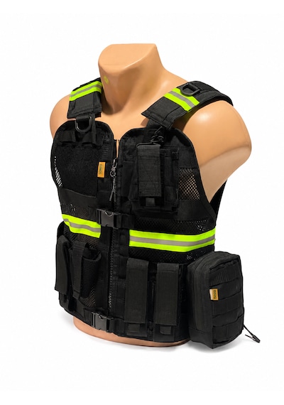 Süngü Tactical Jandarma Trafik Yeleği Siyah