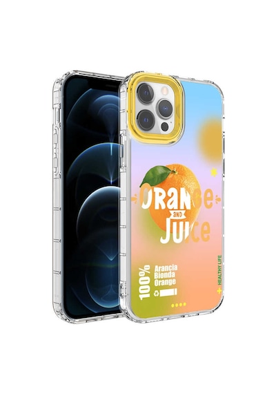 Apple Uyumlu iPhone 12 Pro Max Kamera Korumalı Renkli Desenli Sert Silikon Zore Korn Kapak