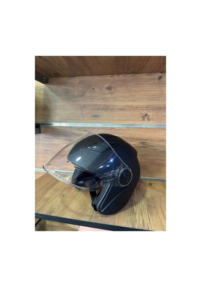 Mat Siyah Açık Kask
