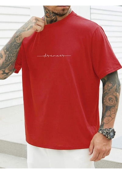 Altamira Unisex Dreamer Baskılı Oversize T-shirt 001