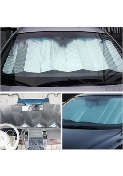 Araç Ön Cam Katlanabilir Güneşlik Isı Yansıma Önleyici Dacia Duster Honda Civic Ford Focus Skoda Sup