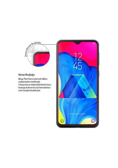 Blogy Galaxy M10 İle Uyumlu Flexi Nano Ekran Koruyucu