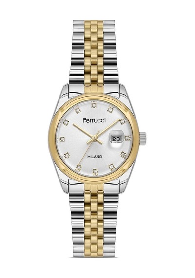 Ferrucci Fer.03806m.04 Çelik Kordon Kadın Kol Saati Çok Renkli
