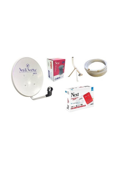Nextstar Karavancı Uydu Anteni+next Tekli Lnb+ Next Hd Uydu Alıcı+10metre Kablo