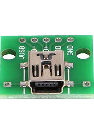 Mini Usb To Dip Çevirici Pcb Usb Haberleşme Deney Prototip 5V Usb