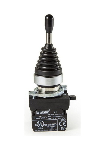 Emas Cm101dj20 C Somunlu Metal Joystik 2 Poz Kalıcı