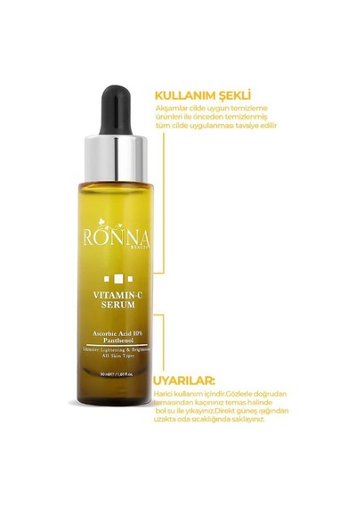Ronna Beauty Cilt Tonu Eşitleyici Vitamin C Serum 30 ML
