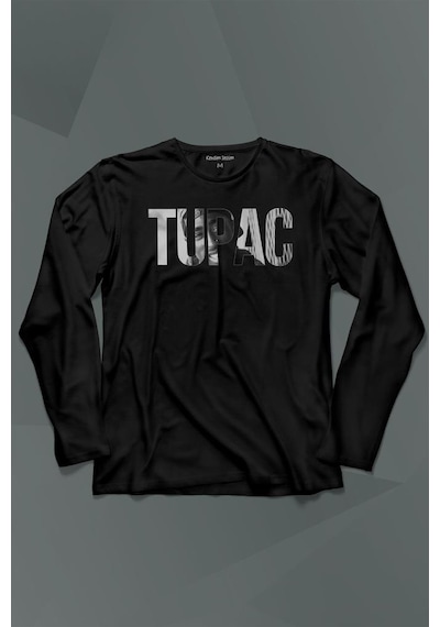 Tupac Amaru Shakur Awesome 2pac Rap Musicuzun Kollu Tişört Baskılı T-shirt 001