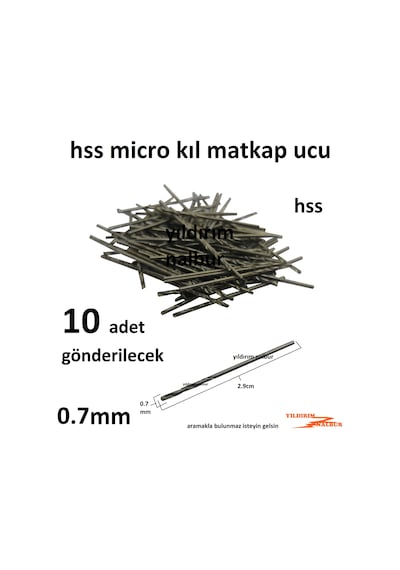 Mikro Hss Metal 0.7mm Matkap Ucu Kıl 10 Lu Paket 7 Numara