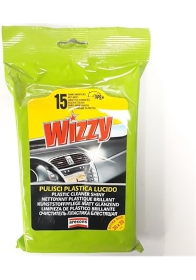 Arexons Wizzy Parlak Plastik Yüzey Temizleyici Mendili
