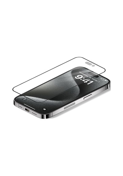 Vendas Apple Uyumlu iPhone 15 Pro Max  Anti-dust Warrior 9d Full Cover Temperli Cam Ekran Koruyucu